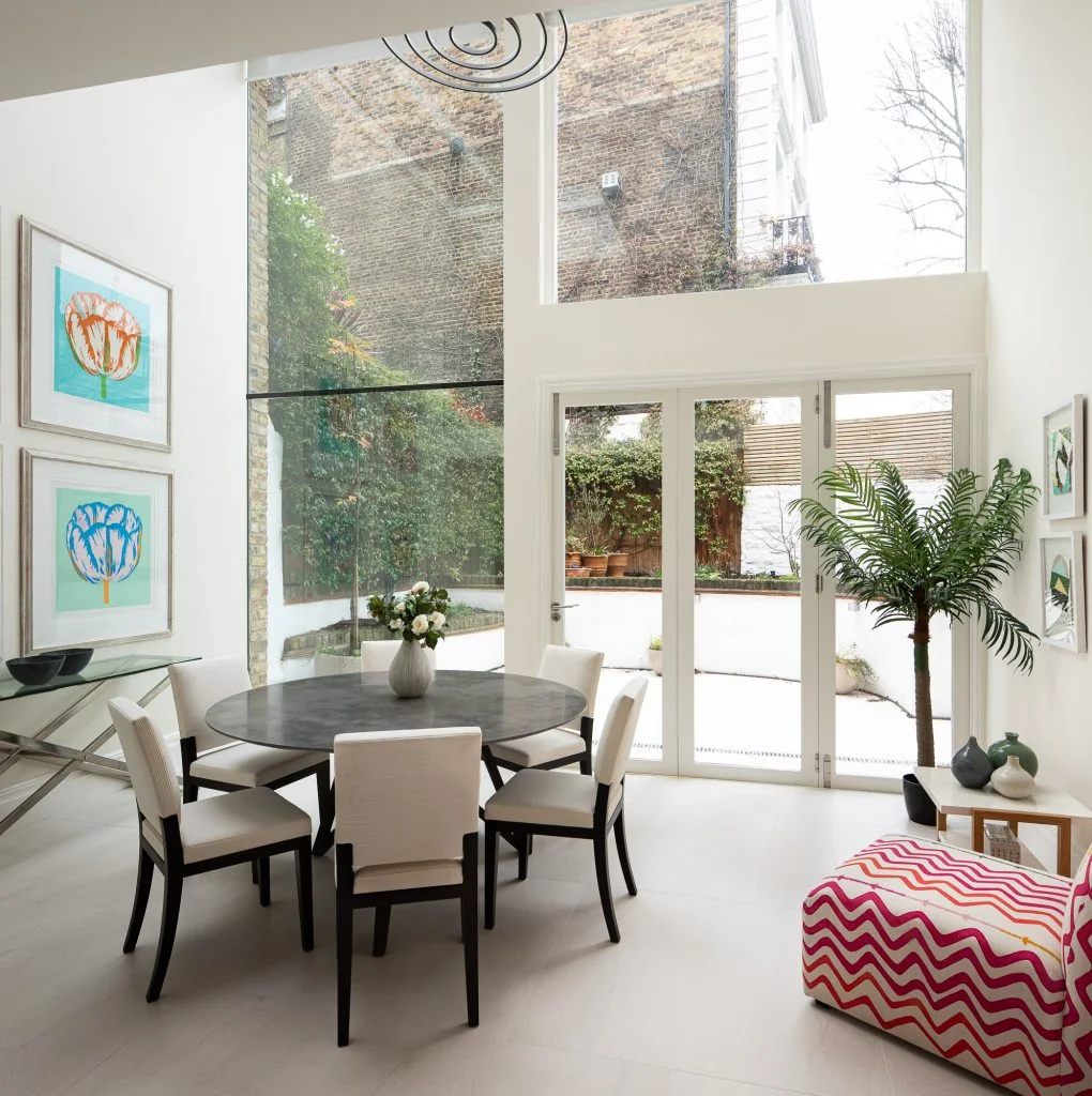 Boisrois timber windows and doors in a light-filled dining room